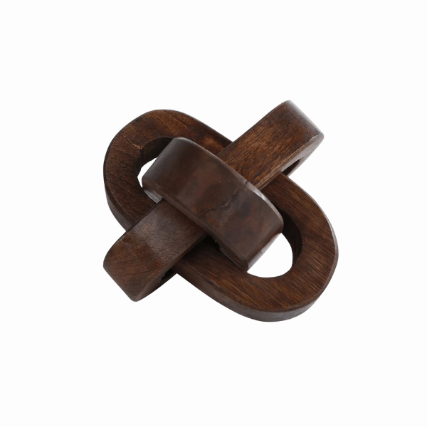 Houten decoratieknoop in warme houttint - naturel mango