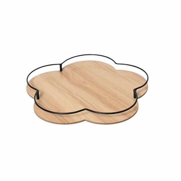 Dienblad bamboe bloem - Decoris