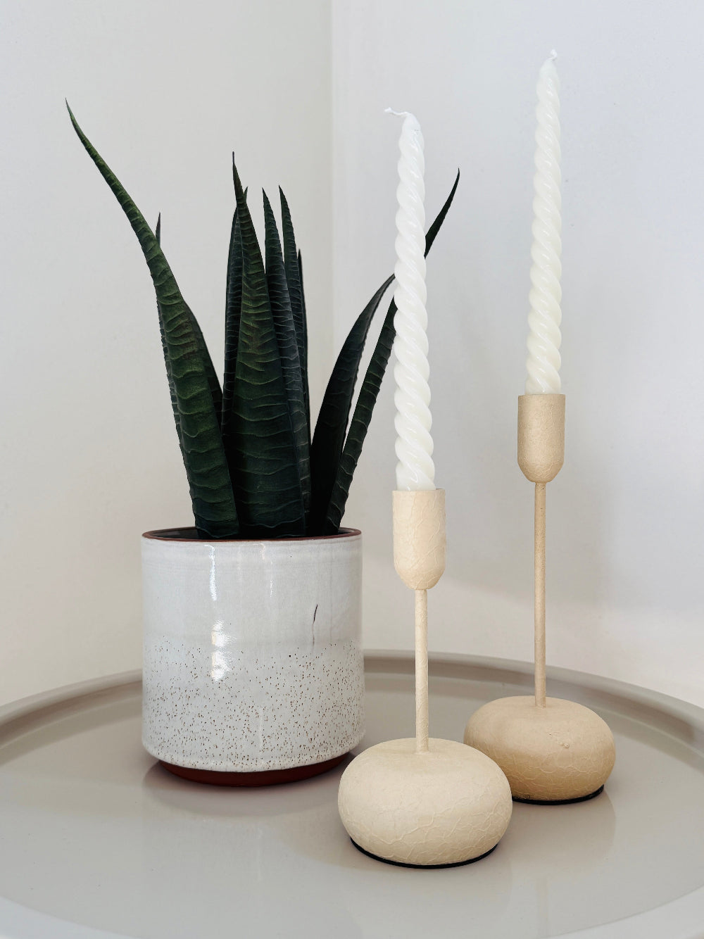 Gedraaide dinerkaarsen - Countryfield