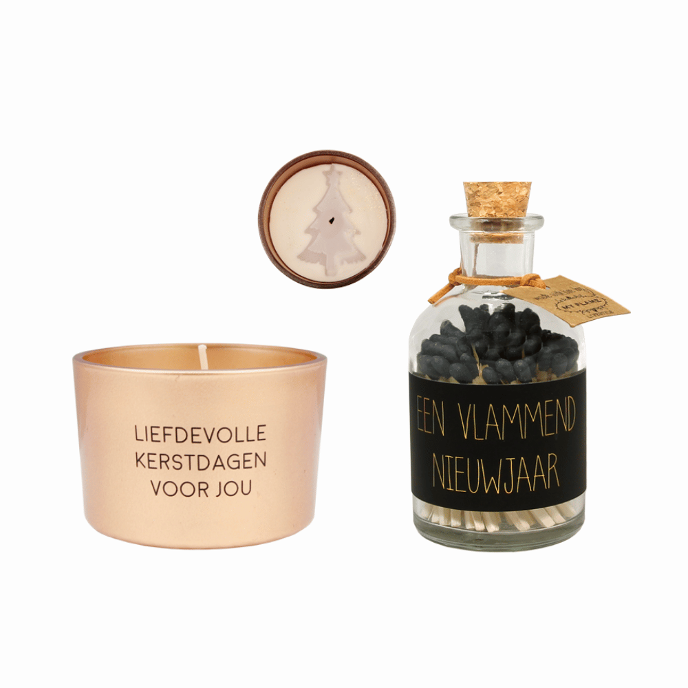 Cadeaubundel ‘Liefdevolle kerstdagen & lucifers’