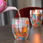 Sojakaars/koffieglas - Friends & Flower Color The World - Silky Tonka