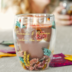 Sojakaars/koffieglas - Friends & Flower Color The World - Silky Tonka