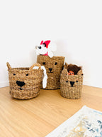 Opbergmandenset beer 3-delig