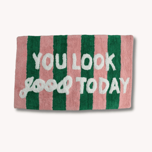 Badmat ‘You look good’ - Katoen - 50x80 cm - Maison Des Bonheurs