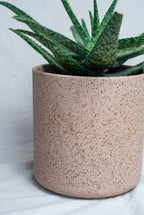 Bloempot keramiek - Bruin - 17x17cm - Maison Des Bonheurs