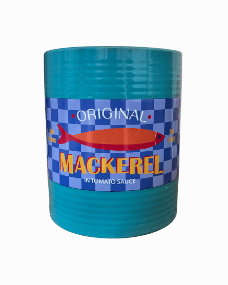 Retro bloempot Makreel - Blauw