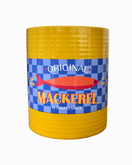 Bloempot Makreel - Mosterd
