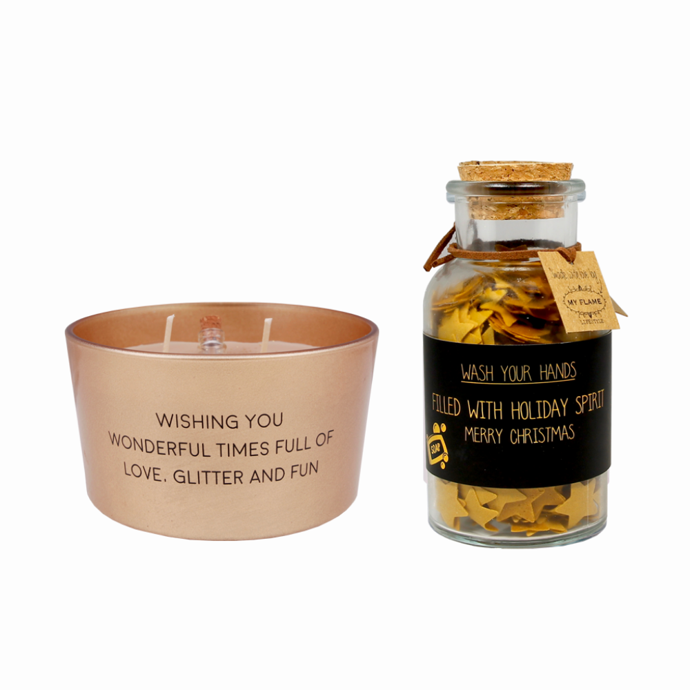 Cadeaubundel 'Wishing you love & handzeep confetti'