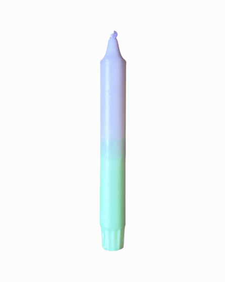Dip-dye kaars pastel - per stuk
