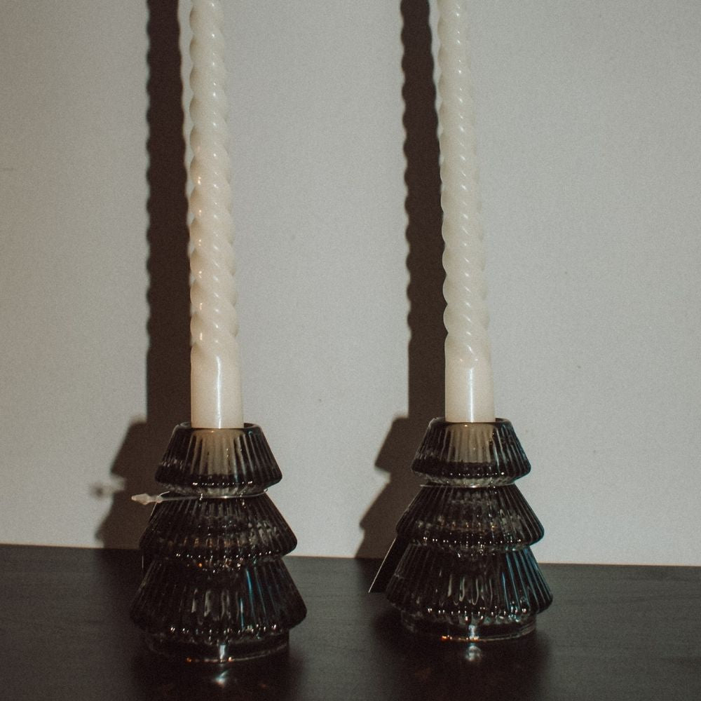 Kandelaar kerstboom - 6x6x8 cm - Countryfield