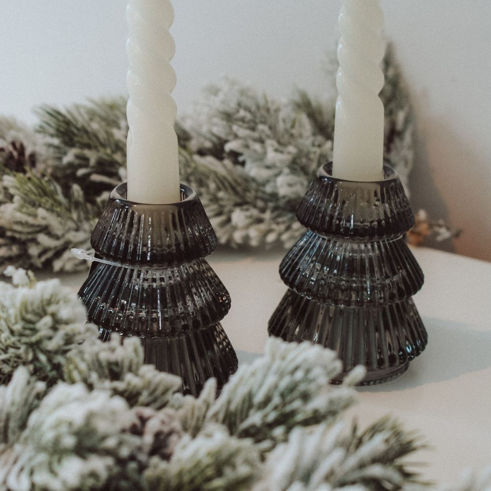 Kandelaar kerstboom - 6x6x8 cm - Countryfield