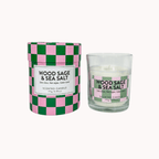 Geurkaars Wood Sage & Sea Salt - Maison Des Bonheurs