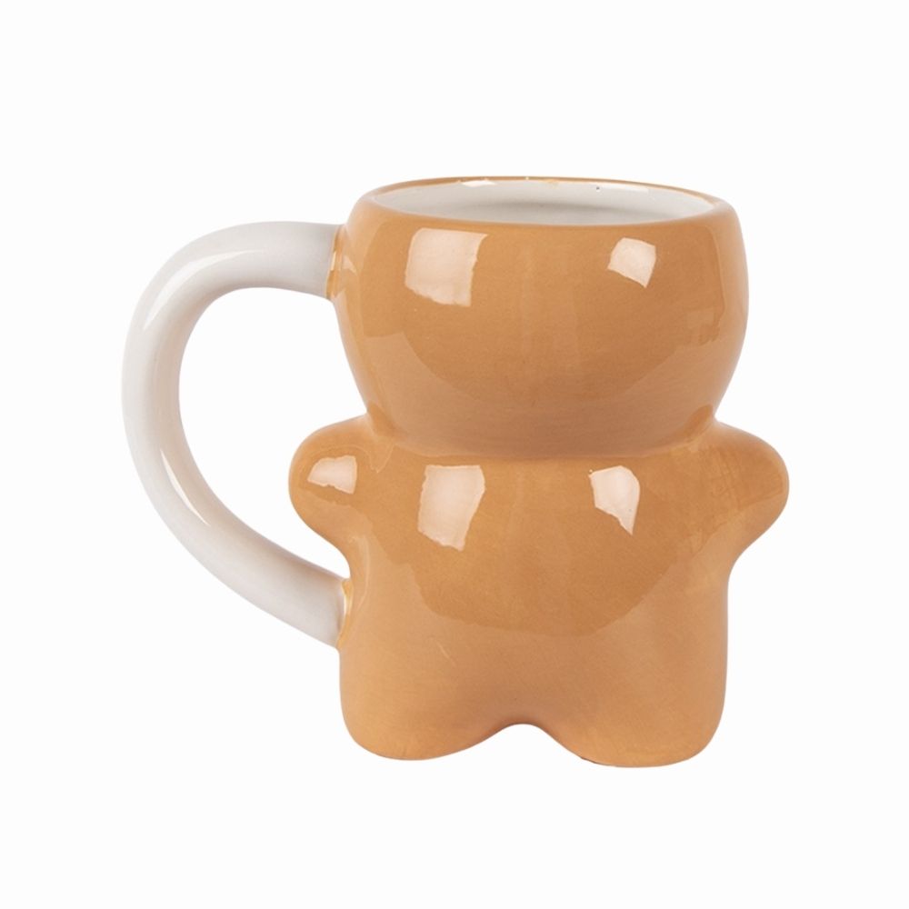 Kerstmok peperkoekemannetjes - 14x8x11 cm