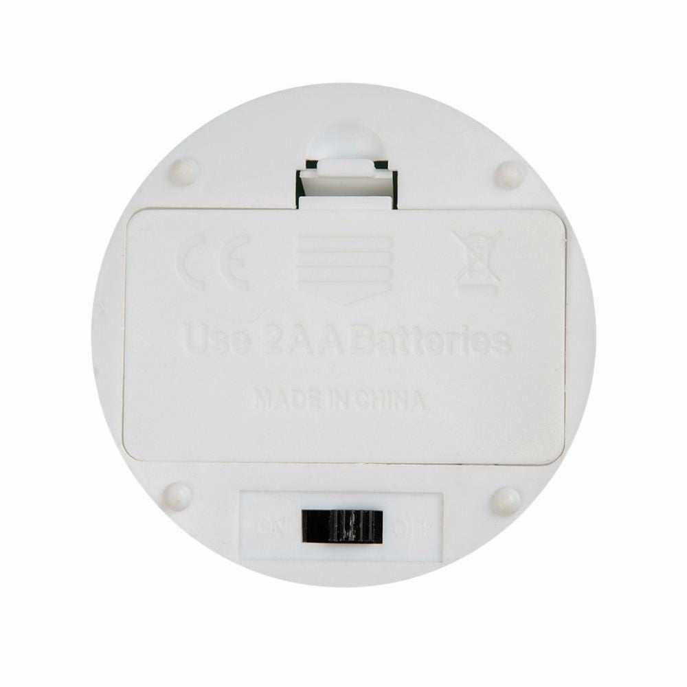 Stompkaars LED met ribbel - Beige - Ø8x13 cm