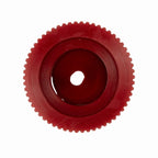 Stompkaars LED met ribbel - Rood - Ø8x13 cm