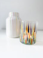 Multicolor theelichthouder groot - Maison Des Bonheurs