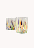 Multicolor theelichthouder klein - Maison Des Bonheurs