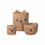 Opbergmandenset beer 3-delig