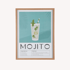 Poster Mojito - 41x31 cm - Maison Des Bonheurs