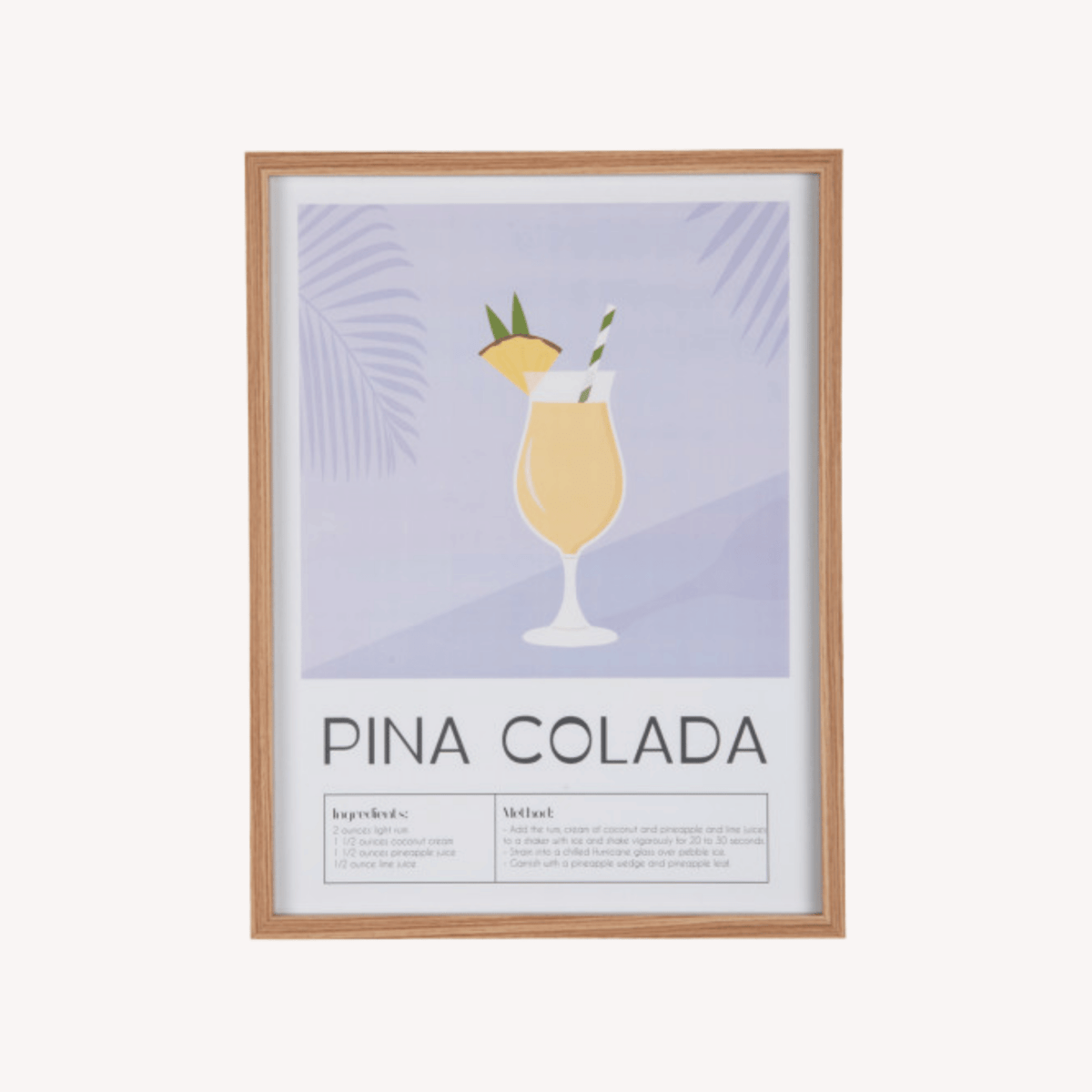 Poster Piña Colada - 41x31 cm - Maison Des Bonheurs