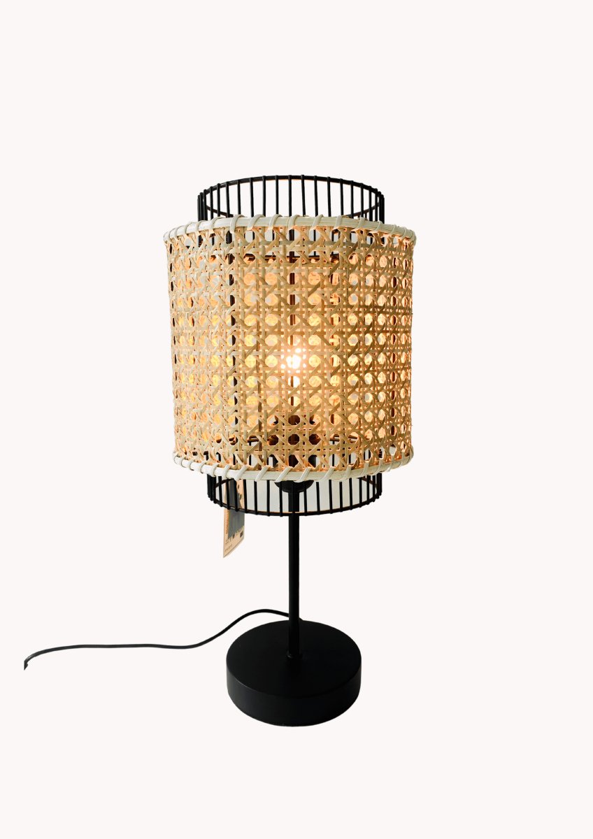 Rotan tafellamp - Maison Des Bonheurs
