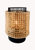 Rotan tafellamp metaal - Maison Des Bonheurs