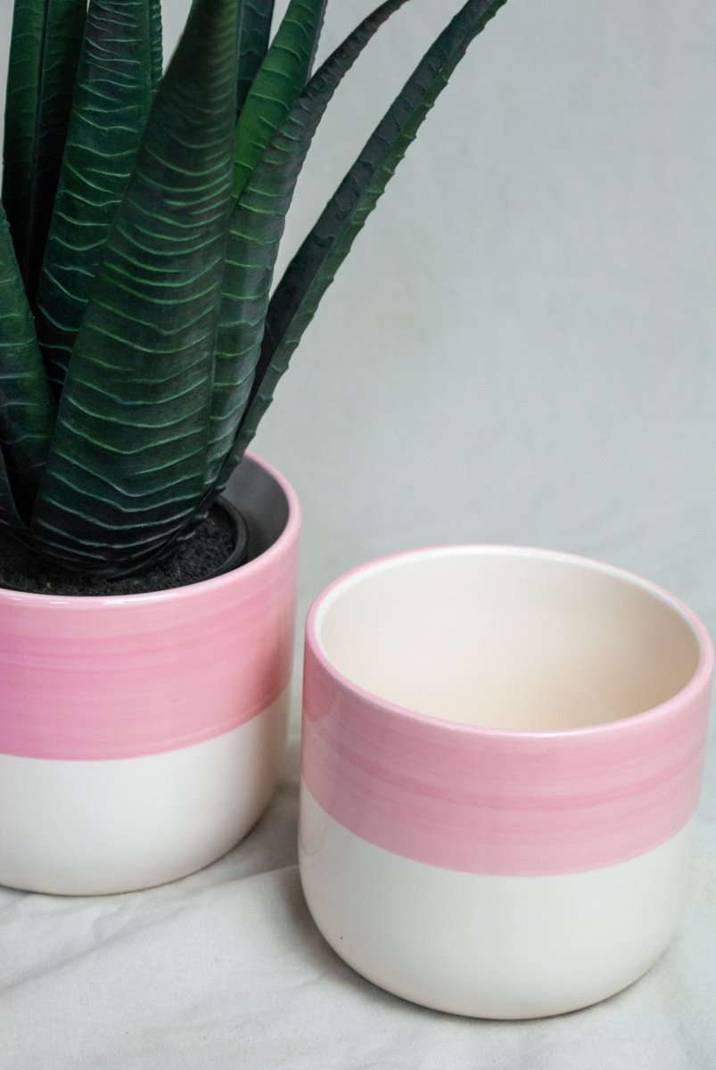 Roze bloempot voor binnen - Maison Des Bonheurs