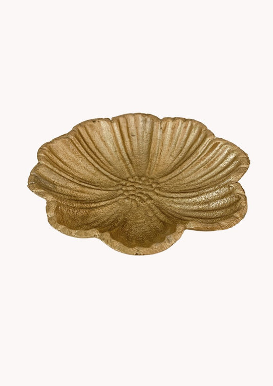 Schaaltje Bloem - Goud - 14x3cm - Maison Des Bonheurs