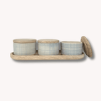 Set van 3 kruidenpotjes - Maison Des Bonheurs