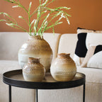 Vaas Alban bruin Small - 18 x 18 x 18,5CM - Maison Des Bonheurs