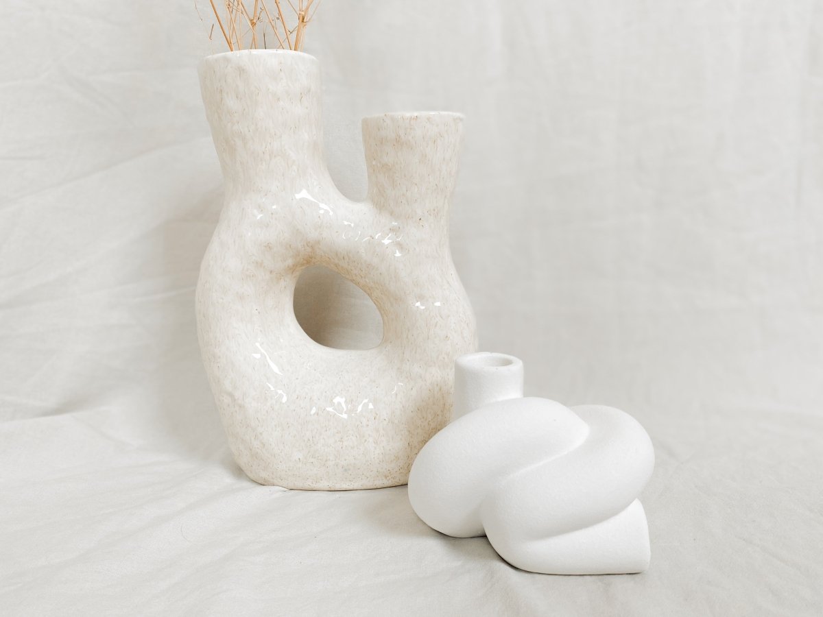 Vaas organisch - Beige - Maison Des Bonheurs