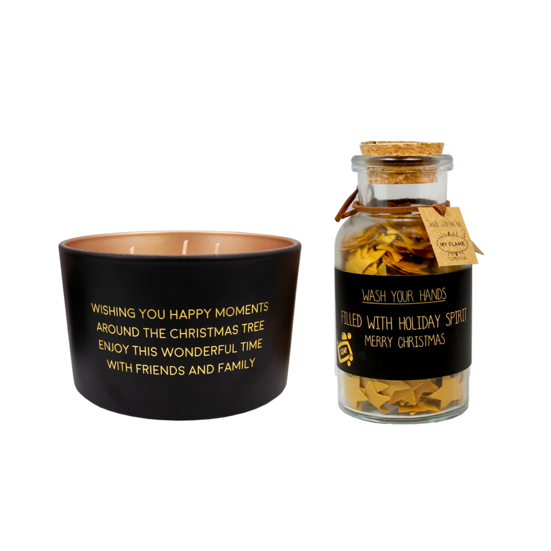 Cadeaubundel 'Wishing you happy moments & handzeep confetti'