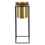 Plantenstandaard met gouden bloempot Groot - Maison Des Bonheurs