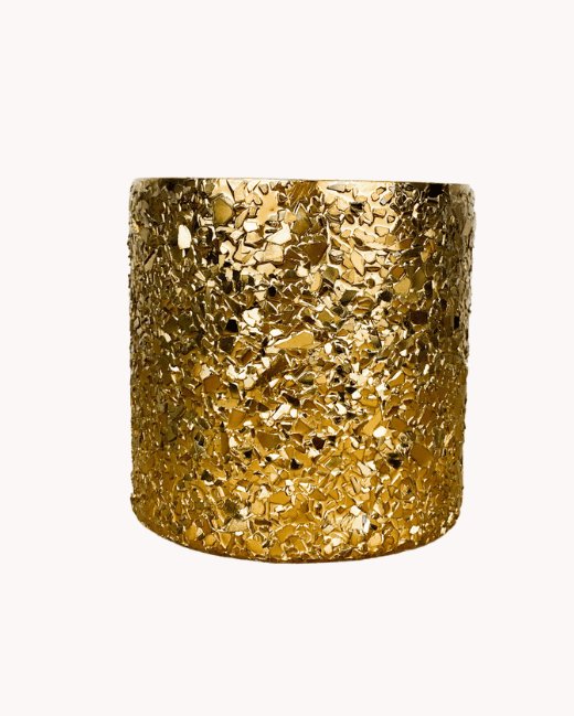 Theelichthouder Gouden glitter - Maison Des Bonheurs