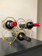 Wijnrekje - Goud - Maison Des Bonheurs