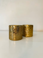 Theelichthouder Gouden glitter - Maison Des Bonheurs